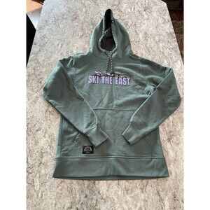 Ski The East Vista Pullover Hoodie Mountains Green Mens Size Small